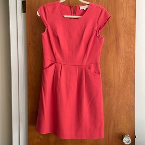 Loft pink pocket dress